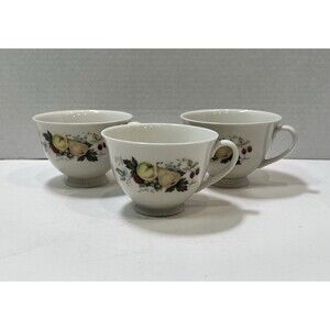 3 Vintage Royal Doulton England MIRAMONT TC1022 Handled Coffee Tea Cups Set